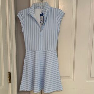 NWT Addison Bay Light Blue and White Striped Everglades Dress